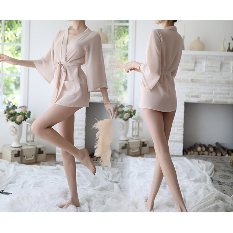 Womens Long Robe Kimono Satin Gown Lingerie Womens Long Robe Kimono Satin Gown Lingerie