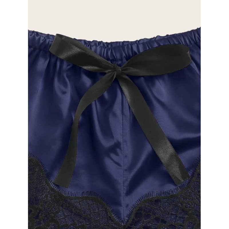 Lace Cami Top with Shorts 2 Piece Sexy Lingerie Blue Lace Cami Top with Shorts 2 Piece Sexy Lingerie Blue