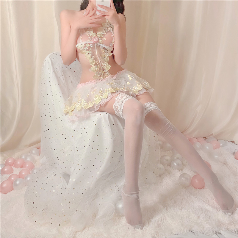 Women Lace Babydoll Strap Chemise Halter Negligee Women Lace Babydoll Strap Chemise Halter Negligee