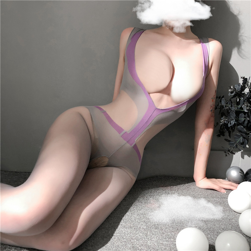 Mesh Cut Out Teddy Lingerie Bodystocking Babydoll Gray Mesh Cut Out Teddy Lingerie Bodystocking Babydoll Gray