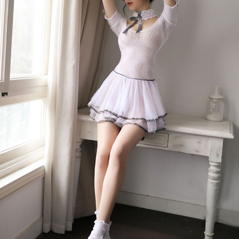 School Girl Mesh Dress Hot Stockings Ladies Lingerie School Girl Mesh Dress Hot Stockings Ladies Lingerie