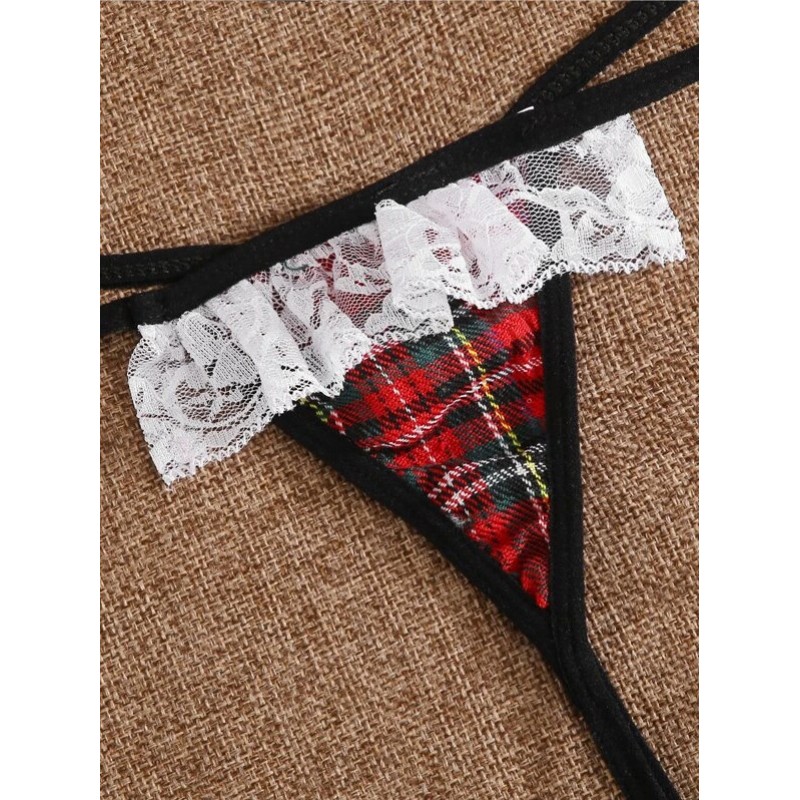 Grid Lace Babydoll 2 Piece Sexy Bra and Panty Set Grid Lace Babydoll 2 Piece Sexy Bra and Panty Set