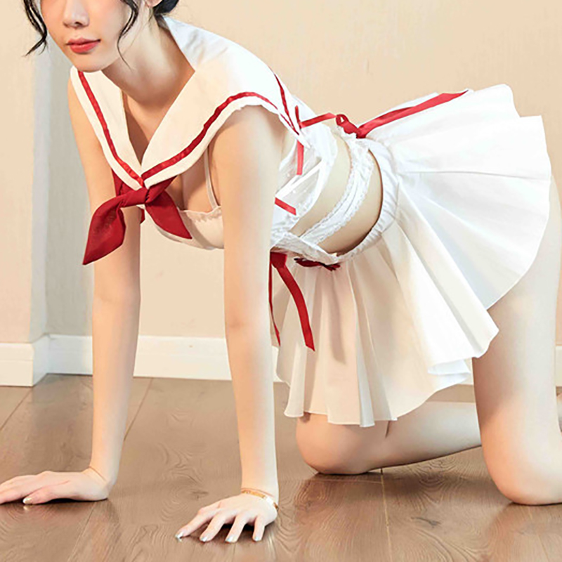 School Girl Cosplay Lingerie Mini Sailor Suit Costume Outfit School Girl Cosplay Lingerie Mini Sailor Suit Costume Outfit