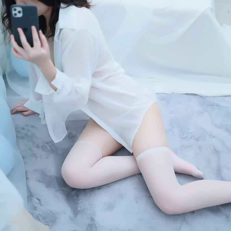 Women's Plus Size Chiffon Button Down Sleep Shirt White Women's Plus Size Chiffon Button Down Sleep Shirt White