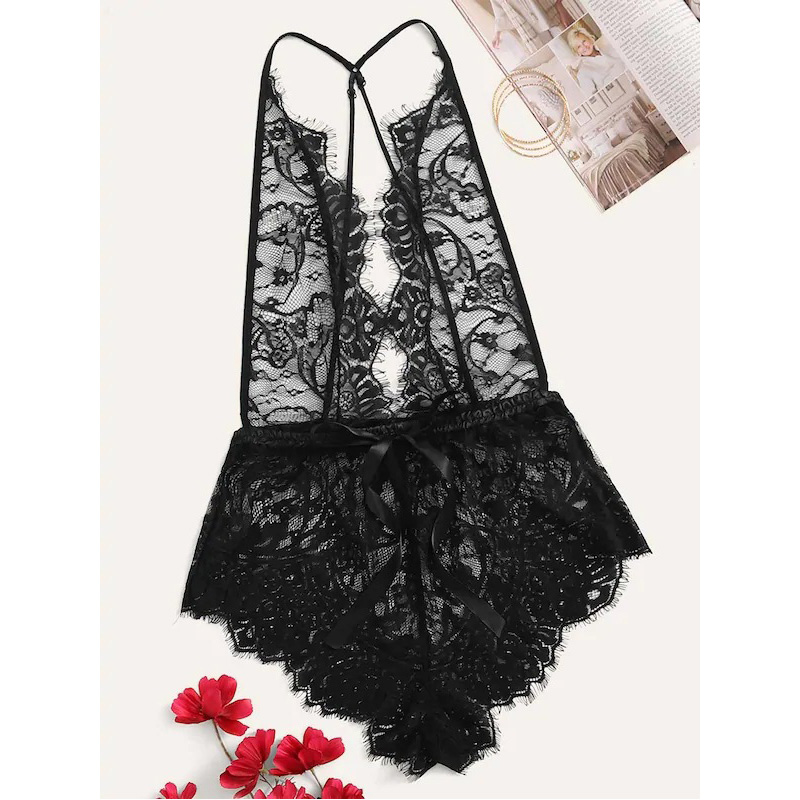 Sexy Eyelash See Through Lace Lingerie Sexy Eyelash See Through Lace Lingerie
