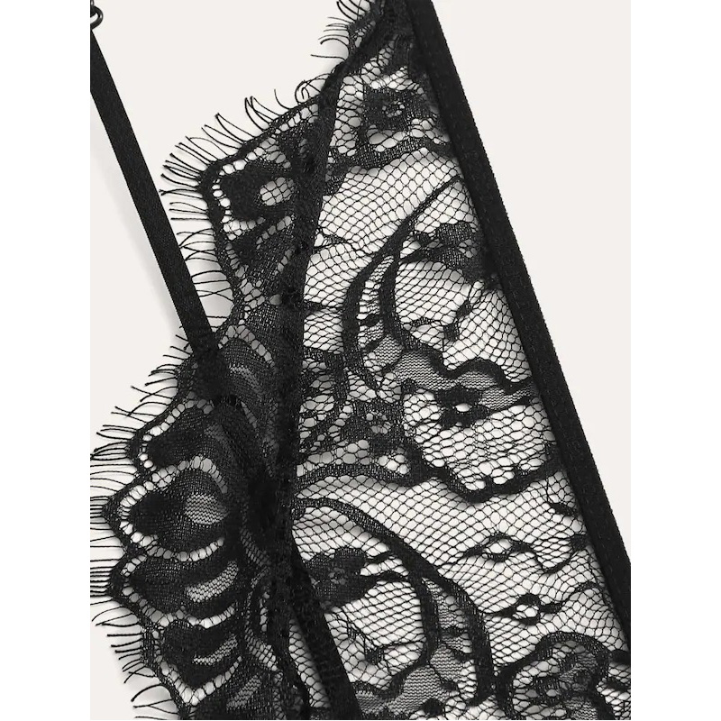 Sexy Eyelash See Through Lace Lingerie Sexy Eyelash See Through Lace Lingerie